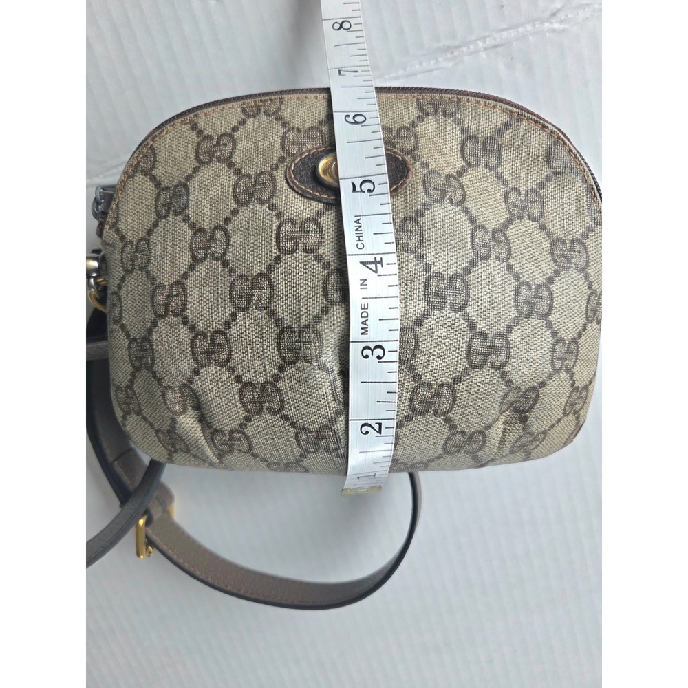 Gucci Accessory Collection GG Supreme Vintage Crossbody Bag Brown Monogram - Picture 7 of 15